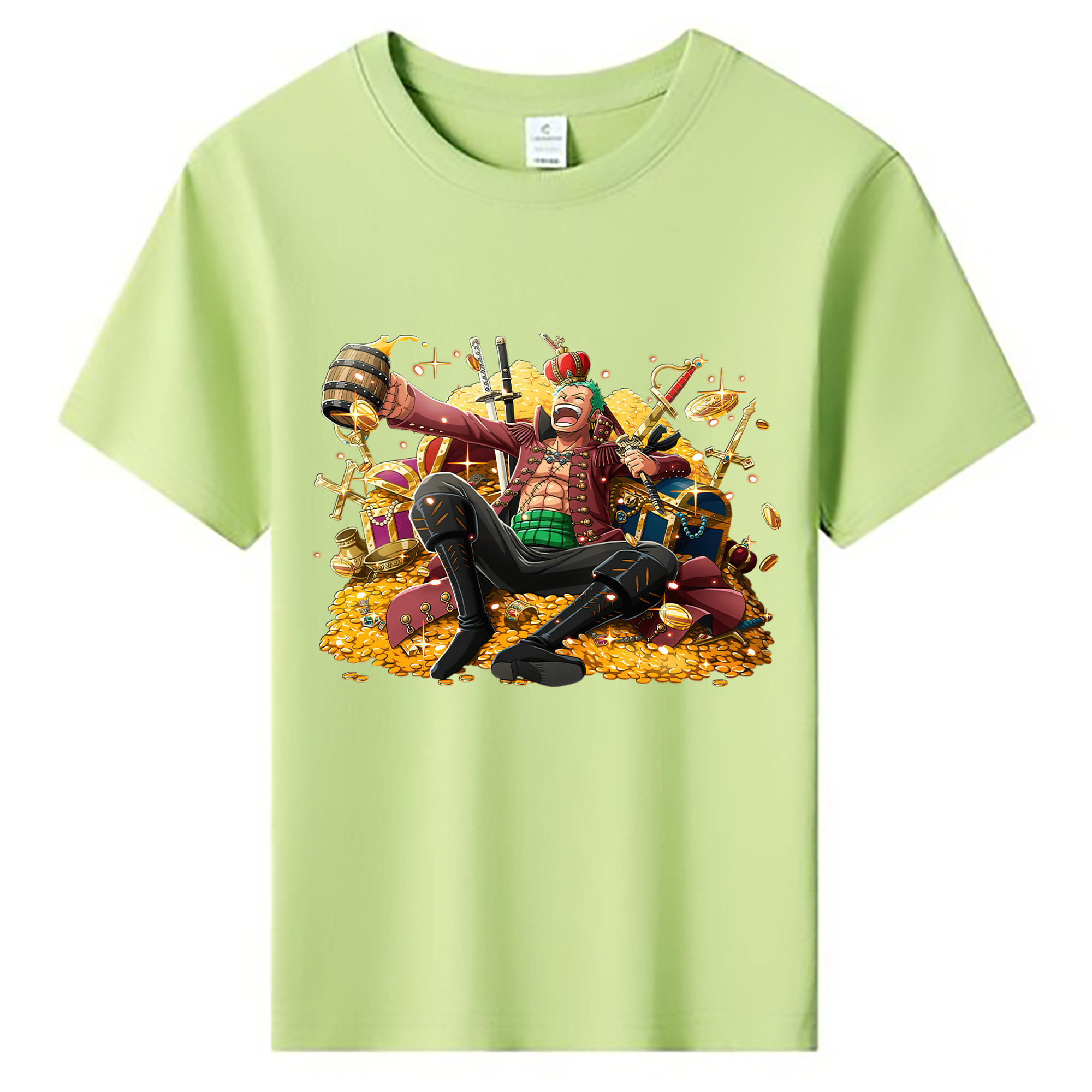 ワンピース ロロノア・ゾロ ONE PIECE Roronoa Zoro 綿100％キッズTシャツ（フロントプリント）